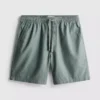 Pantalones cortos con cordón de mezcla de lino