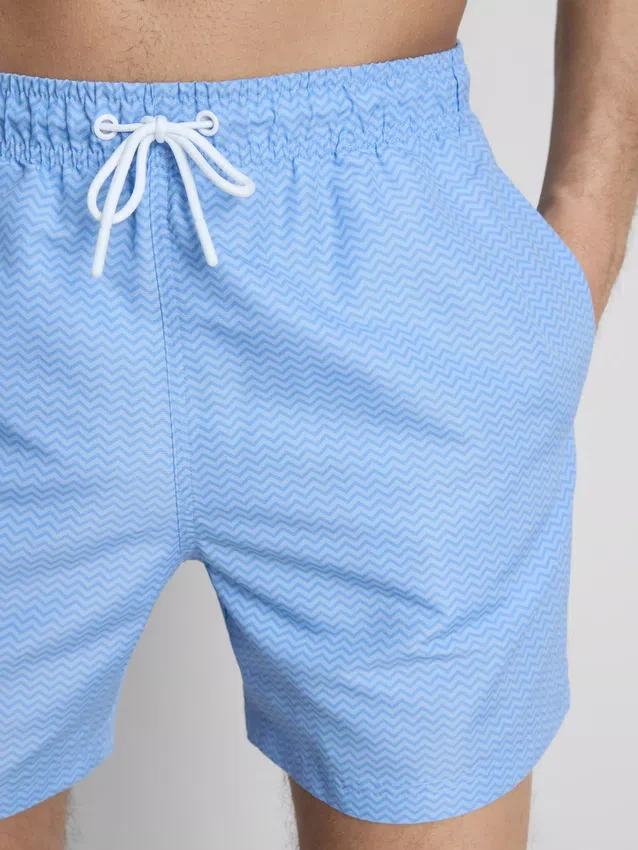 Pantalones cortos con diseño en zigzag