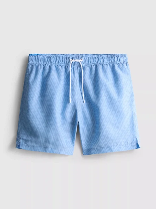 Pantalones cortos con diseño en zigzag