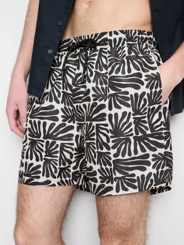 Pantalones cortos con estampado abstracto