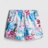 Pantalones cortos con estampado floral tipo graffiti