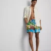 Pantalones cortos con estampado panorámico