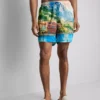Pantalones cortos con estampado panorámico
