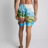 Pantalones cortos con estampado panorámico