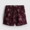 Pantalones cortos con palmeras bordadas