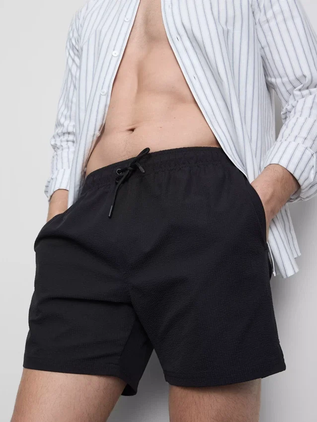 Pantalones cortos con textura