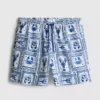 Pantalones cortos con textura de azulejos mediterráneos