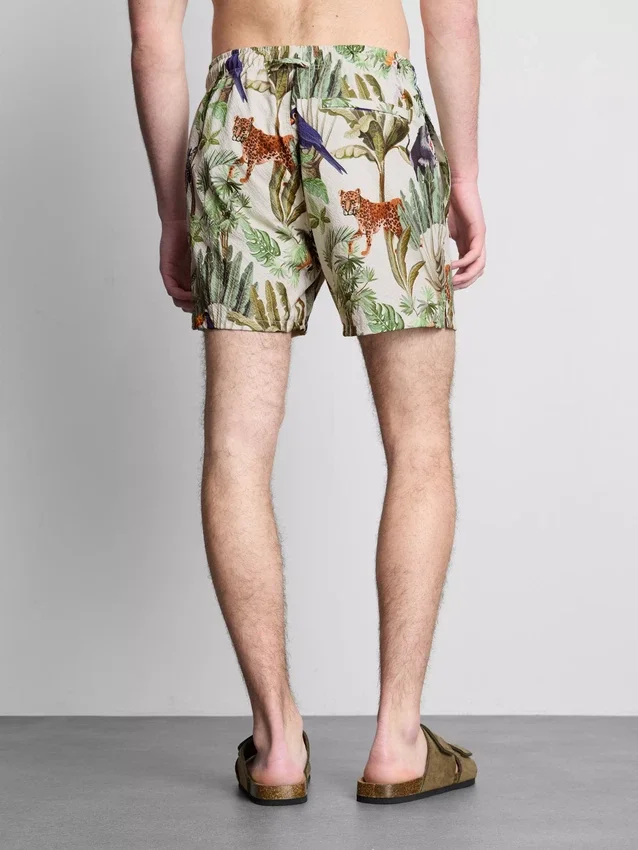 Pantalones cortos con textura de selva