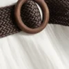 Pantalones cortos con textura y cinturón
