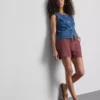 Pantalones cortos de algodón con cordón y cuentas