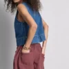Pantalones cortos de algodón con cordón y cuentas