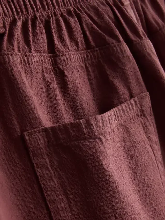 Pantalones cortos de algodón con cordón y cuentas
