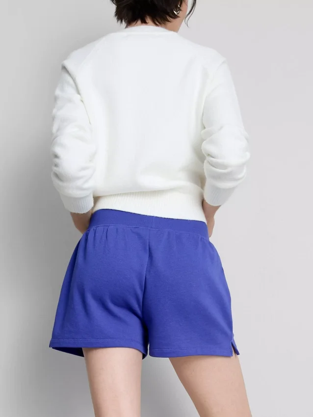 Pantalones cortos de algodón con dobladillo abierto