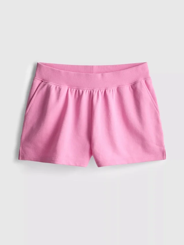 Pantalones cortos de algodón con dobladillo abierto