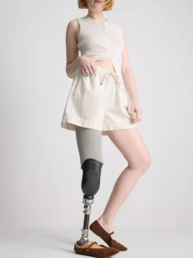 Pantalones cortos de chándal de denim de algodón