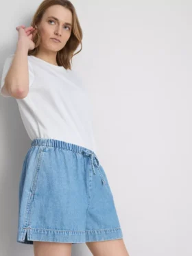Pantalones cortos de chándal de denim de algodón