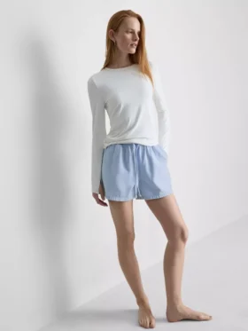Pantalones cortos de chándal de denim de algodón