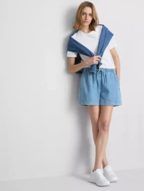 Pantalones cortos de chándal de denim de algodón