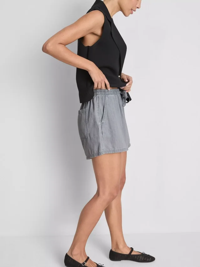 Pantalones cortos de chándal de denim de algodón