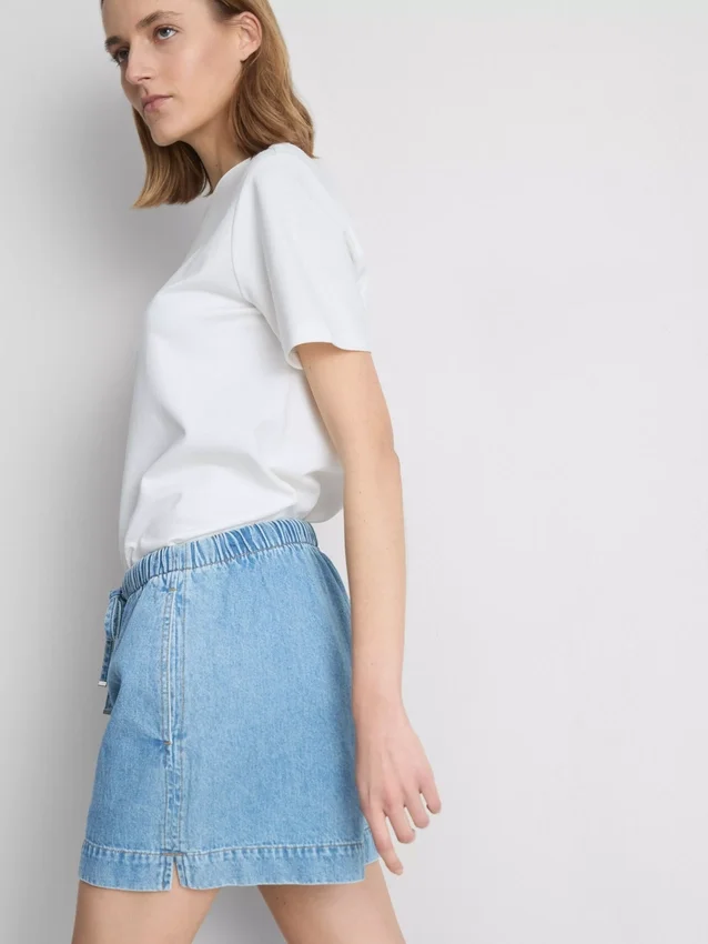 Pantalones cortos de chándal de denim de algodón