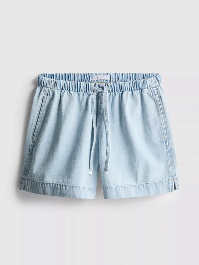 Pantalones cortos de chándal de denim de algodón