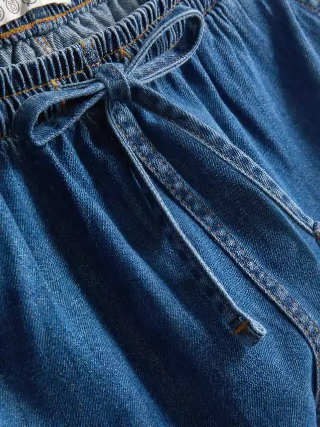Pantalones cortos de chándal de denim de algodón