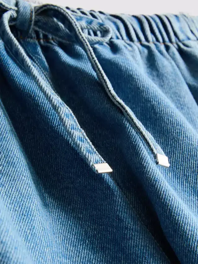 Pantalones cortos de chándal de denim de algodón