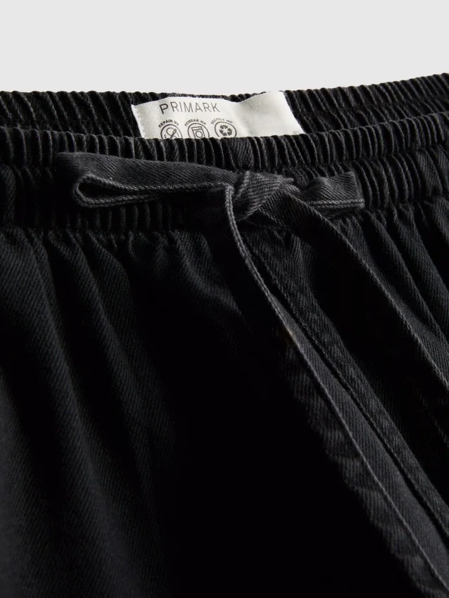 Pantalones cortos de chándal de denim de algodón