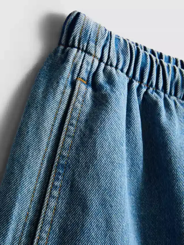 Pantalones cortos de chándal de denim de algodón