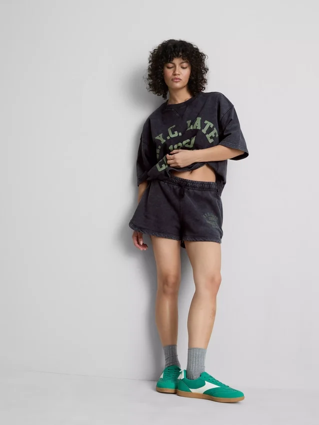 Pantalones cortos de club de corredores con alto contenido de algodón