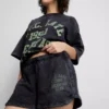 Pantalones cortos de club de corredores con alto contenido de algodón