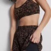 Pantalones cortos de correr con estampado de leopardo