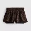 Pantalones cortos de correr con estampado de leopardo