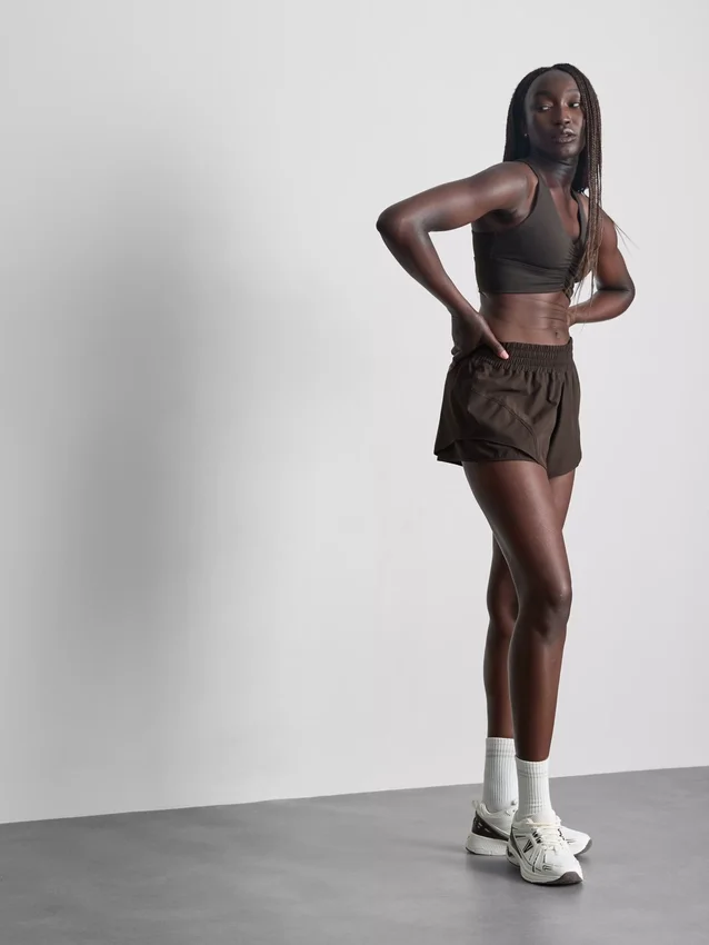 Pantalones cortos de correr de tejido deportivo