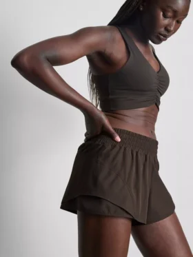 Pantalones cortos de correr de tejido deportivo