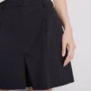 Pantalones cortos de crucero texturizados de cintura alta