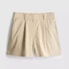Pantalones cortos de crucero texturizados de cintura alta