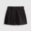 Pantalones cortos de crucero texturizados de cintura alta