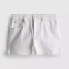 Pantalones cortos de denim de algodón con corte en A