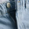 Pantalones cortos de denim de algodón con corte en A