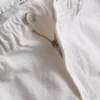 Pantalones cortos de denim de algodón con corte en A