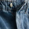 Pantalones cortos de denim de algodón con corte en A