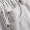 Pantalones cortos de denim de algodón con corte en A
