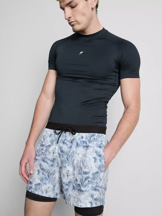 Pantalones cortos de gimnasio 2 en 1