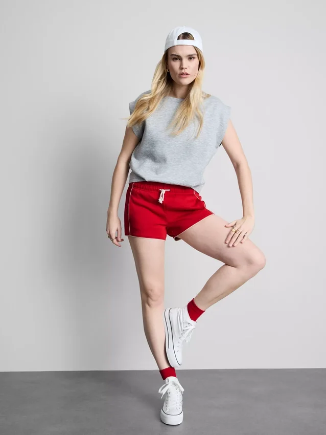 Pantalones cortos de jersey con alto contenido de algodón