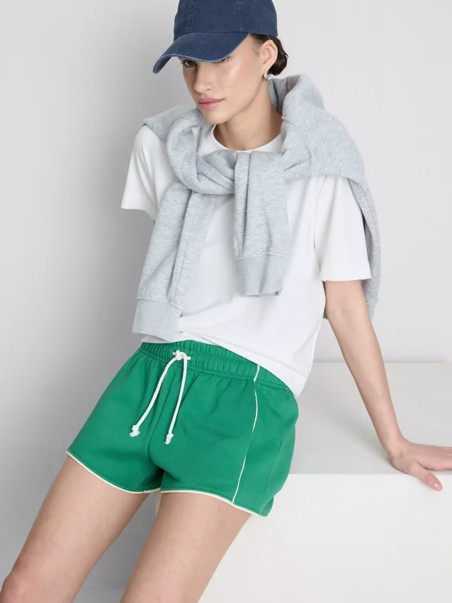 Pantalones cortos de jersey con alto contenido de algodón