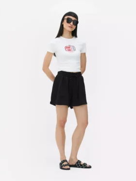 Pantalones cortos de jersey con cordón