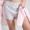 Pantalones cortos de jersey con detalles de botones, con alto contenido de algodón