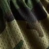 Pantalones cortos de malla con estampado de camuflaje