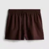 Pantalones cortos de mezcla de algodón con cintura elástica